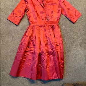 1950s 100% silk Dynasty dress